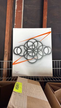 canvas spray painting