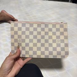 Authentic neverfull Azur pouch 