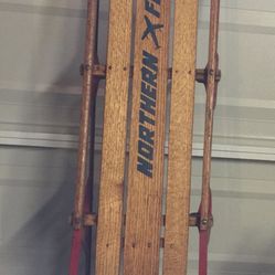 SNOW iS COMING!! Really Nice Old/Vintage 60 Inch Snow Sled. Great Condition.