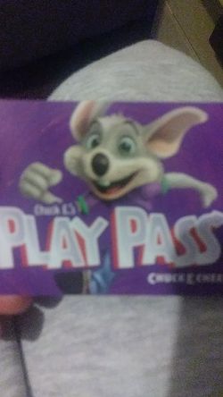 Chuck-E-Cheese play pass