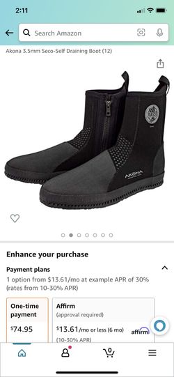 Amina 3.5mm Seco-self Draining Tall Boot Size 12