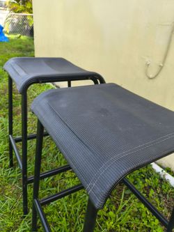 Black stools chairs