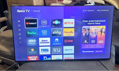 Se vende tv Roku de 50 pulgadas smart con su control remoto usado en buenas condiciones por $70