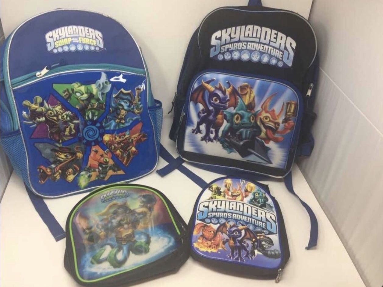 Skylanders Backpack With Matching Lunchbox