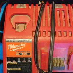 Battery Milwaukee Charger Double Set