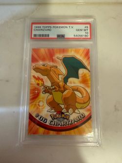 Charizard #6 PSA 10 GEM MINT 1999 Topps Pokemon TV Animation LOW POP