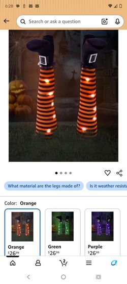 Brand New In Box Witch Legs Stake Lights (Battery Operated) $20