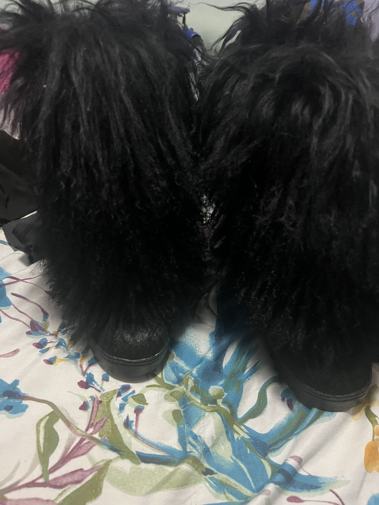 Real Bear Paw Furry Boots Size 8