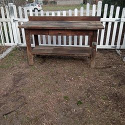 Heavy Duty Solid Wood Tool Bench/65 X 26 X 35 Inches 