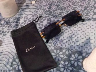 Cartier Rimless Sunglasses with Pouch