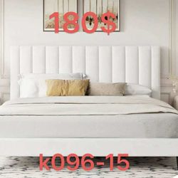 Velvet Upholstered Bed Frame with Tufted Headboard-King Size（096-15