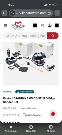 Festool 574616 KA 65 CONTURO Edge Bander Set