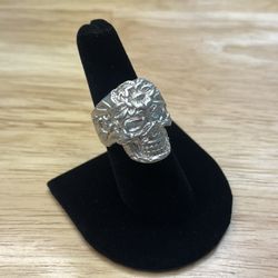 Skull Flower Ring 7.5