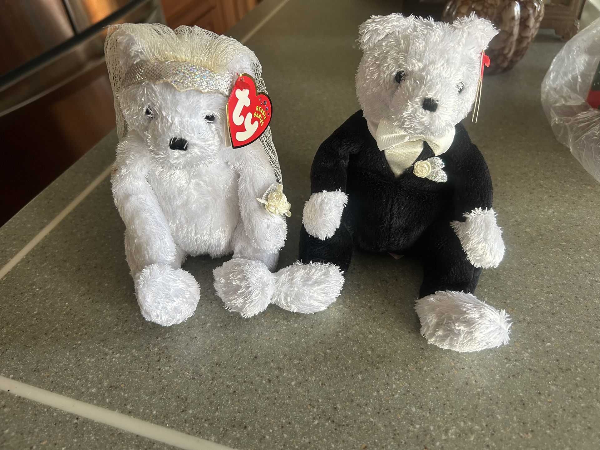 TY Beanie Babies Bride And Groom