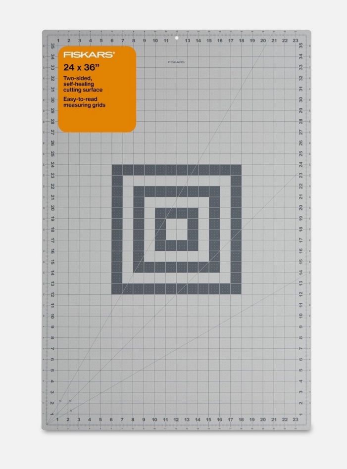 Fiskars Self Healing Cutting Mat for Quilting, Arts and Crafts, 24" x 36" Grid