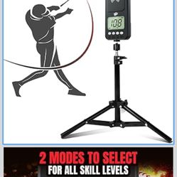 Rotatable Baseball Radar For Swing&Pitching Training,Speed Radar Gun With Tripod,Lager LCD Display,Handheld or Hand Free Speed Sensors Baseball Speed 