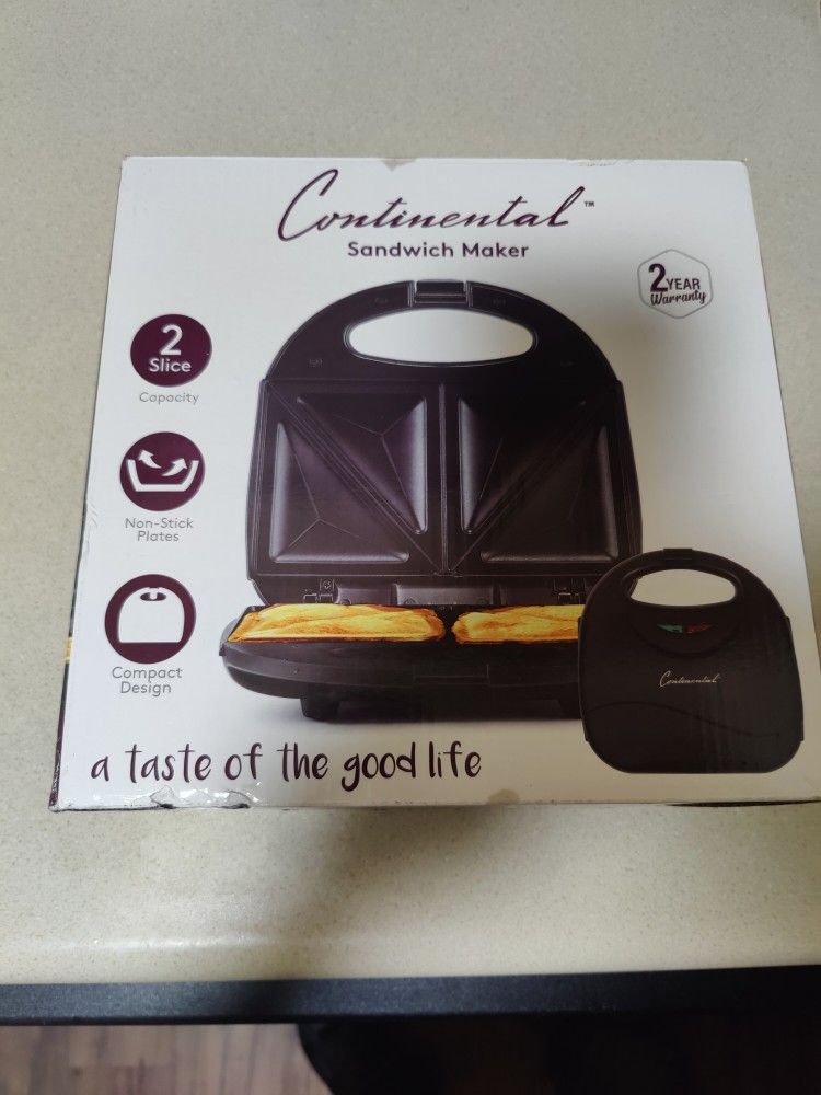 Brand New Continental Panini Sandwich Maker