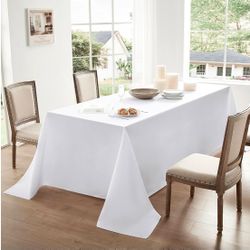Rectangular Tablecloth 90x132 Inch with paper napkins 4 packs🌺