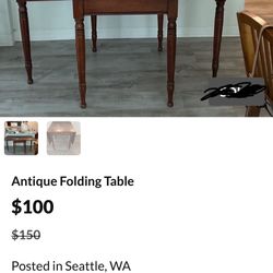 Antique Folding Table