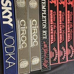 Set Of Mixed Bar Rail Mats - 7 Total 