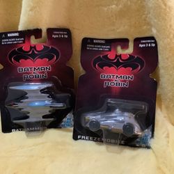 Batman and robin Bathammer and Freezemobile 1996 $5 each