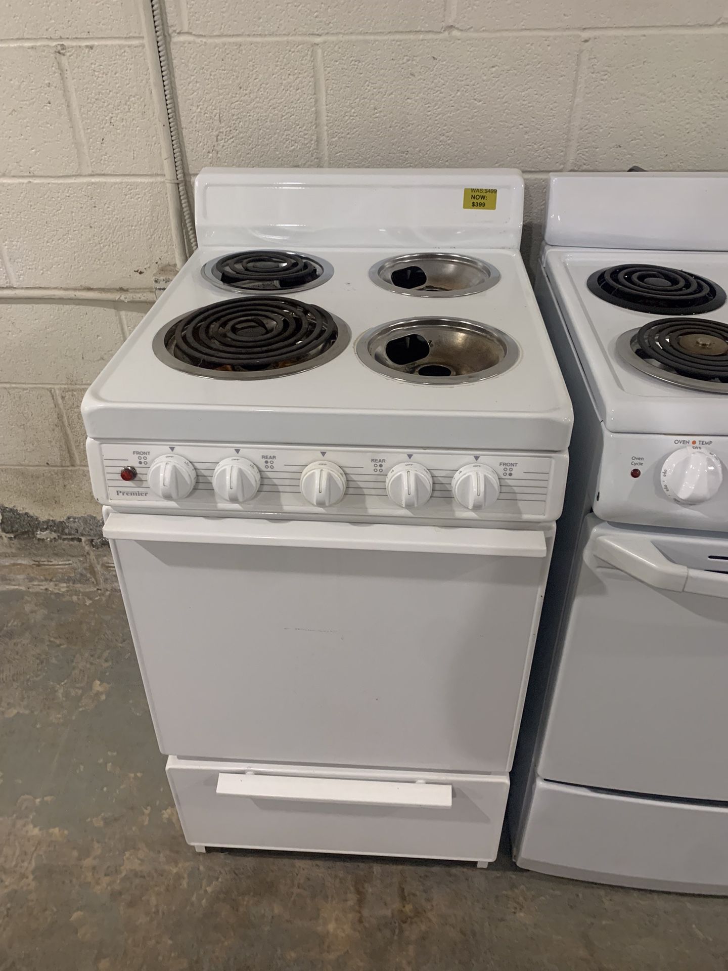 Premier 24” Wide Coil Top Stove