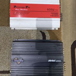 Kicker & American Pro 4 Channel Amplifiers