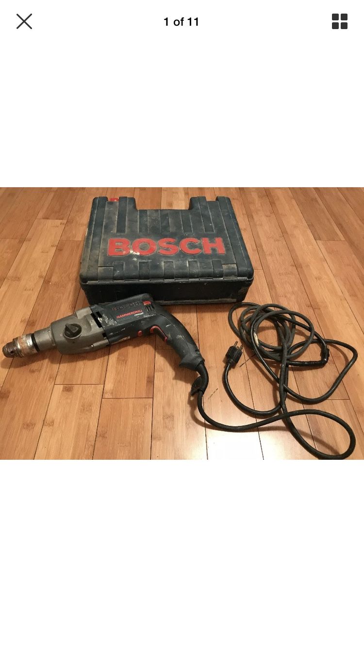 Bosch (1199VSR) 8.5-Amp - 1/2-Inch - Corded - Power Hammer Drill With Case