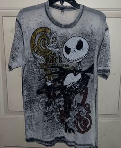 Disney Parks Distressed Jack Skellington Men’s T-shirt L