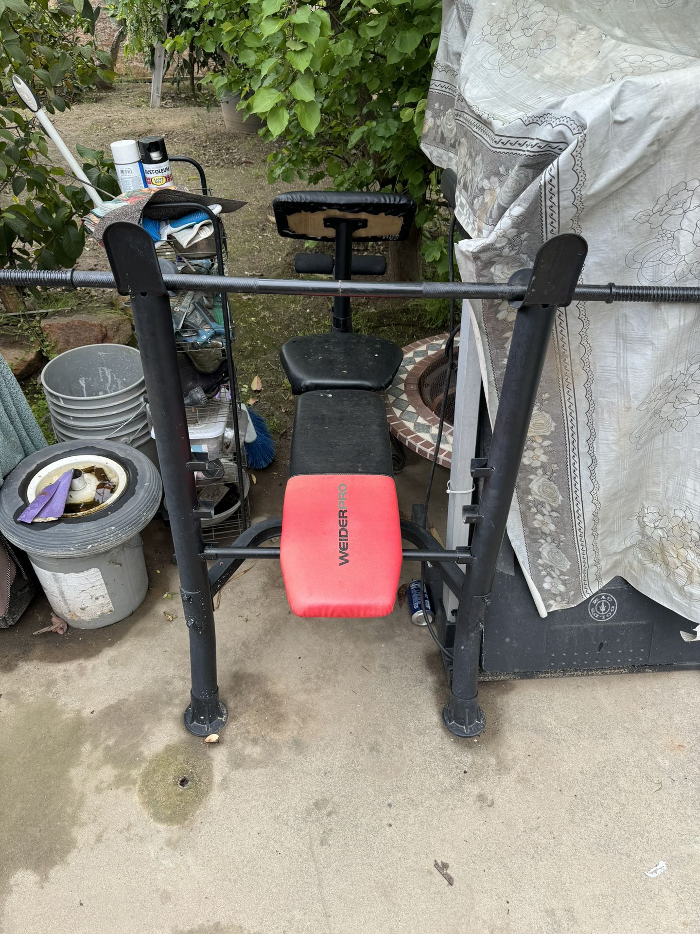 Weiderpro bench set with weights