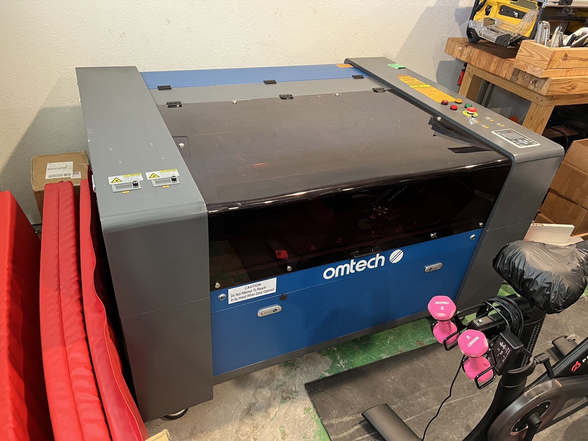 OMTEch ZF2440-80 - 80W CO2 Dual Laser Engraver Cutting Machine 24” x 40" Work Area