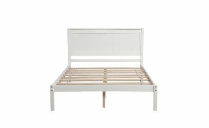 New Full Size Platform Bed Frame with Headboard