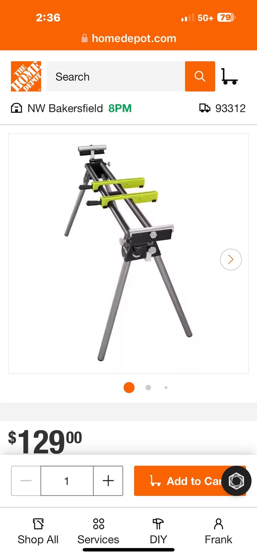 Ryobi Miter Saw Stand