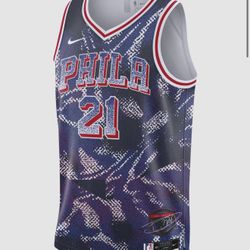 Joel Embiid Philadelphia 76ers 2025/26 Select Series Men’s Nike Dri-FIT NBA Swingman Jersey sz L & XL 