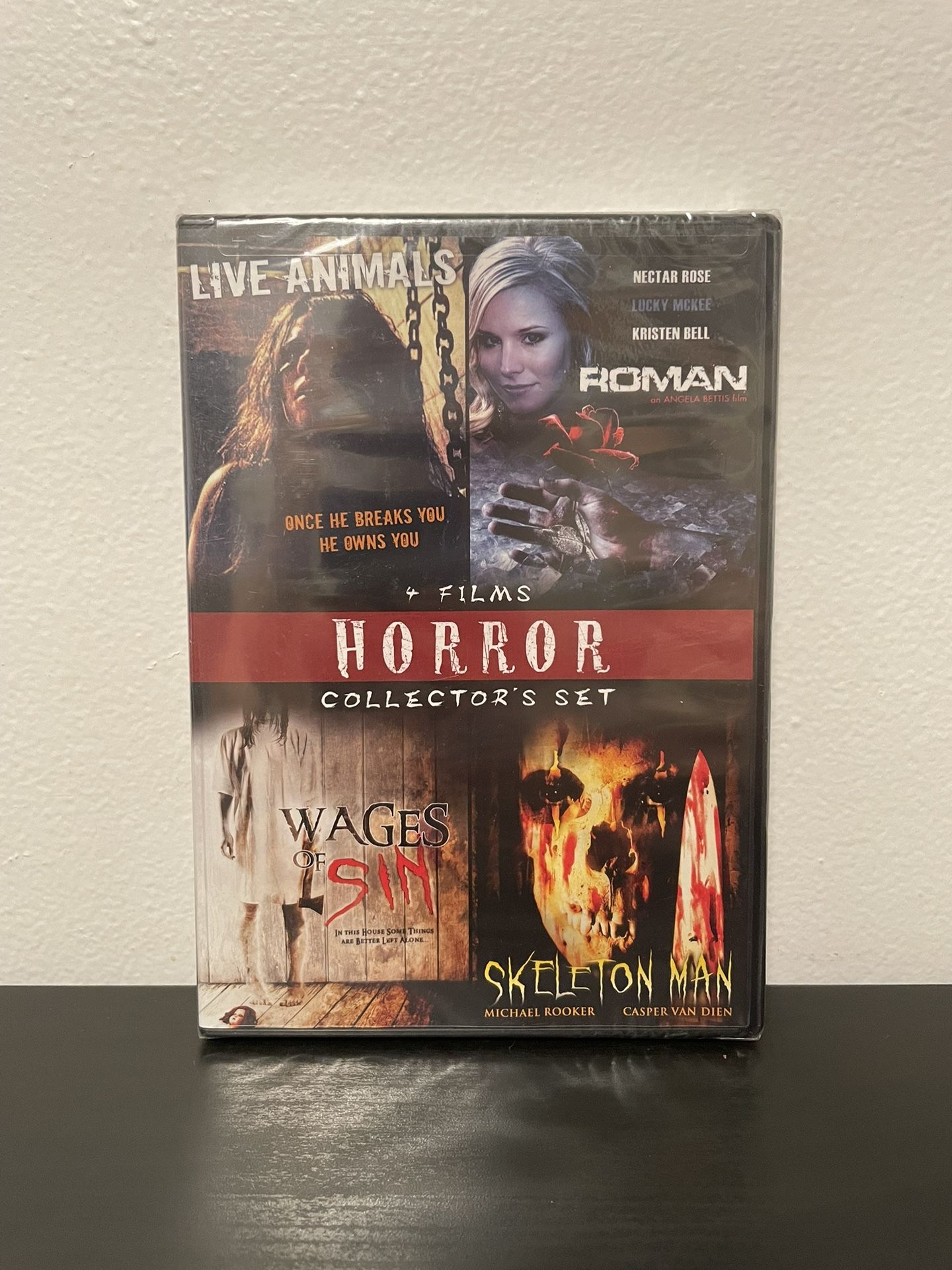 Horror Collectors Set DVD NEW SEALED 4 Films Roman Skeleton Man Kristen Bell