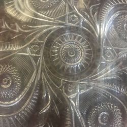 Crystal Serving Tray For Parties
