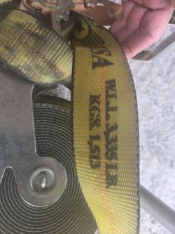 (2) Flatbed Straps
2" x 30' Self Contained Ratchet Straps with Winding Mechanism and wire hooks