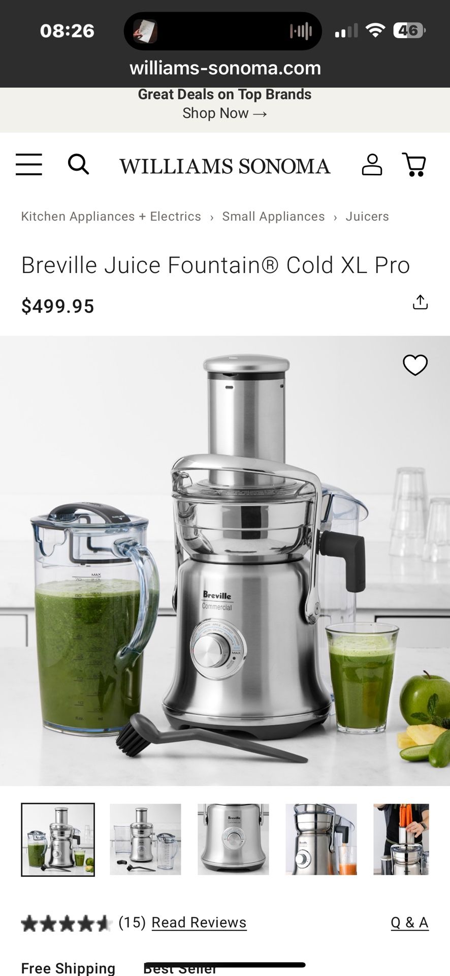 Breville Juice Fountain® Cold XL Pro