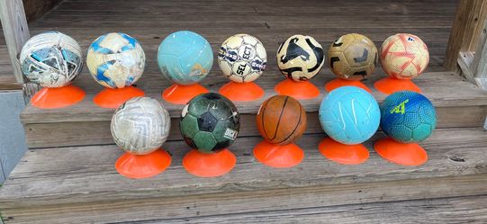 Soccer, volleyballs