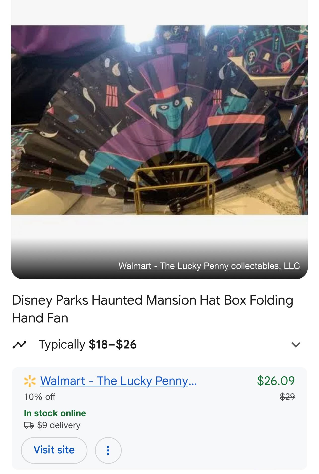 Disney Haunted Mansion fan 