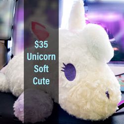 Unicorn PLUSH✨️ Soft, Big Size, White