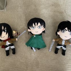 Attack on Titan Plushies 