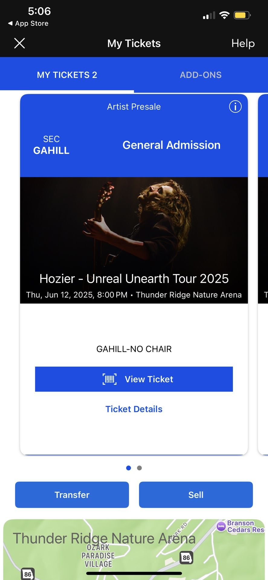 Hozier Tickets June 12th