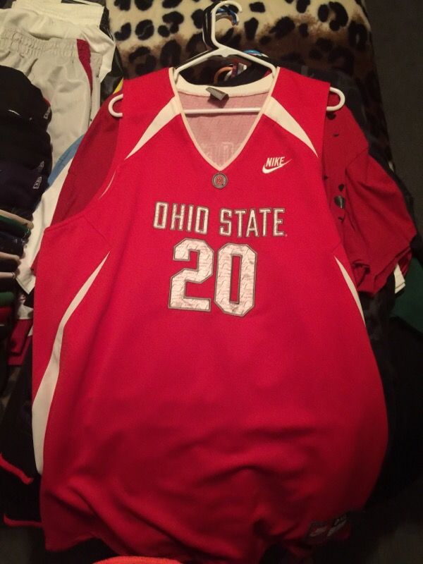 Greg oden signed Ohio state jersey