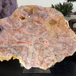 Pink Amethyst Crystal Slab $250