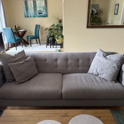 Macy’s Grey Sofa And Chair- Like New!