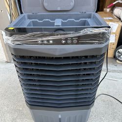 New condition large evaporative cooler or swamp cooler on wheels with remote