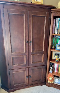 Corner Computer Armoire Work Station