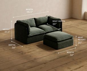 Modular Sofa & Ottoman