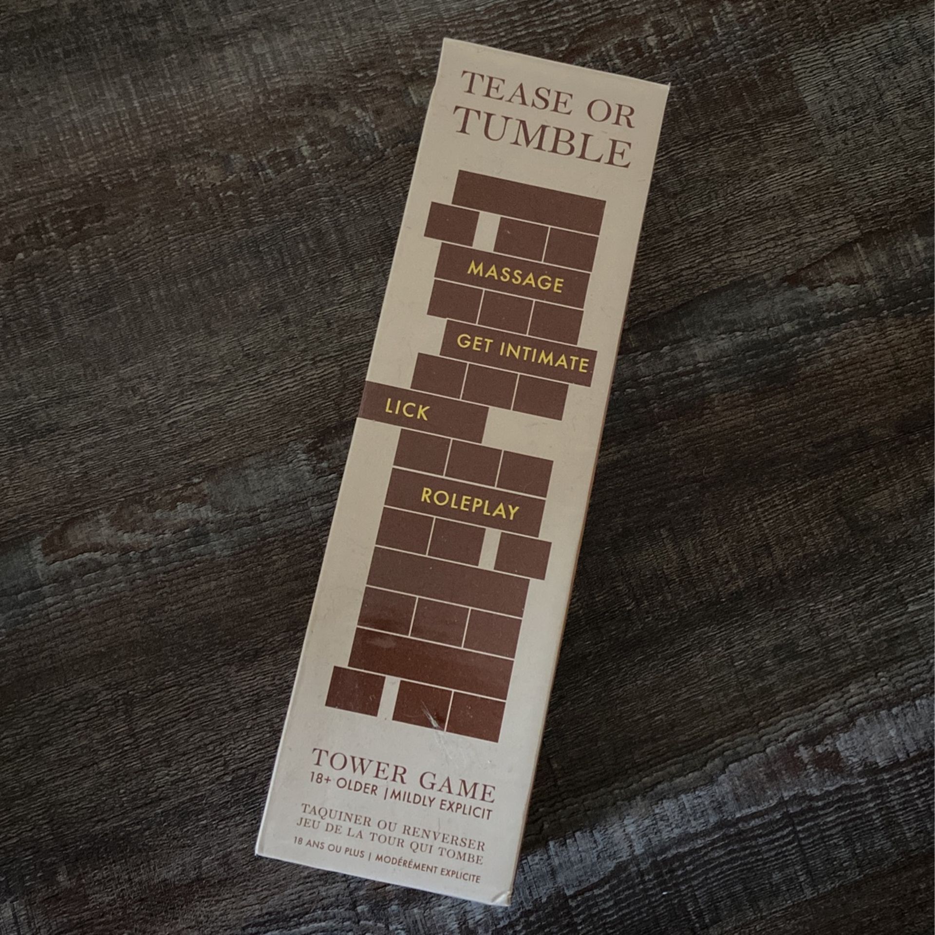 Tease Or Tumble Jenga Game